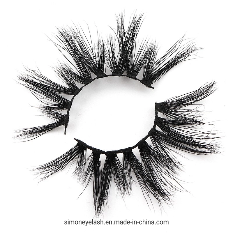 Mink 25mm 3D Fluffy Strip Lashes Dramatic Mink Eyelashes with Custom Box